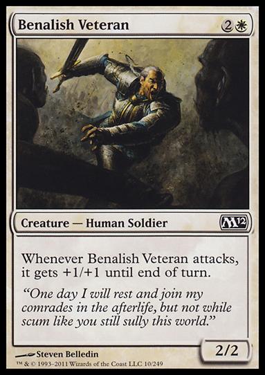 Magic the Gathering: 2012 Core Set (Base Set) card 10 Benalish Veteran