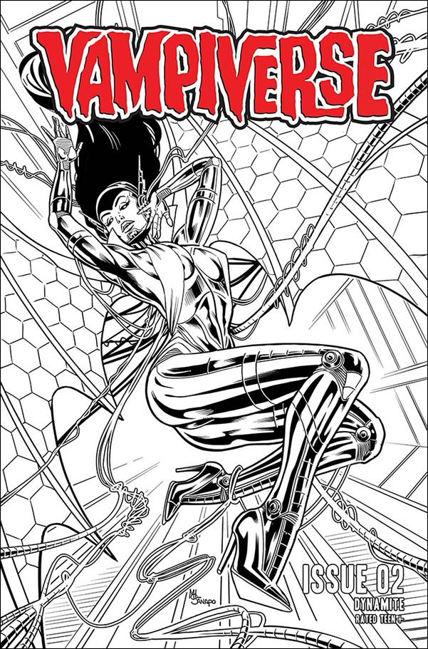 Vampiverse issue 2-O Maria Sanapo 1:25 Black & White Cover