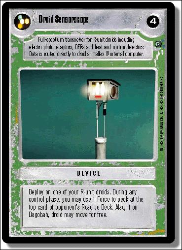 Star Wars: Dagobah Limited (Base Set) card 99 Droid Sensorscope