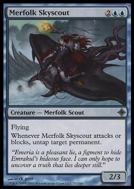 Magic the Gathering: Rise of the Eldrazi (Base Set) card 77 Merfolk Skyscout