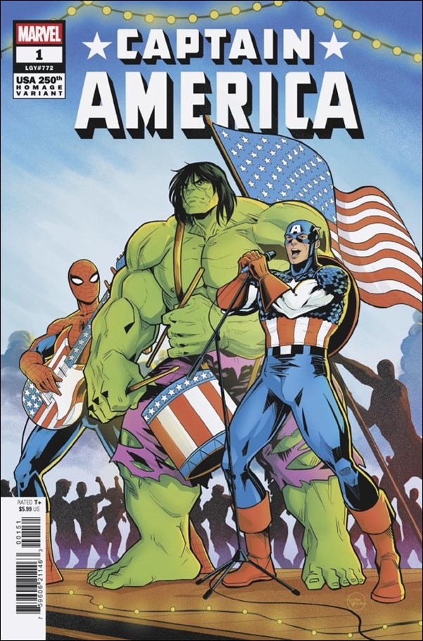 Captain America (2025) issue 1-G Luciano Vecchio 250th Homage Cover