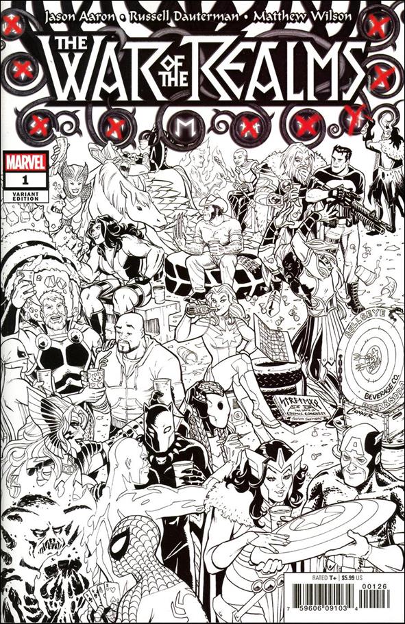 War of the Realms issue 1-SH Amanda Conner Party Sketch Cover
