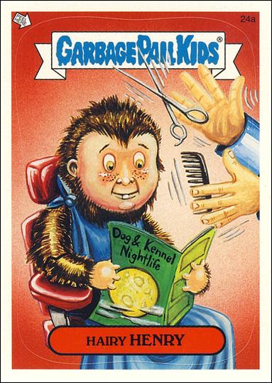 Garbage Pail Kids All-New Series 2 (Base Set)   card 24a Hairy Henry