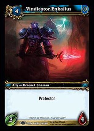 World of Warcraft: Through the Dark Portal (Base Set) card 195 Vindicator Enkallus