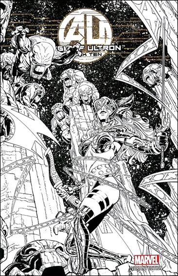 Age of Ultron issue 10-J Unbagged J Quesada 1:100 Wraparound Sketch Cover