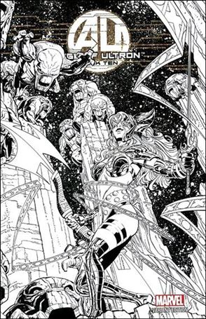 Age of Ultron issue 10-J Unbagged J Quesada 1:100 Wraparound Sketch Cover