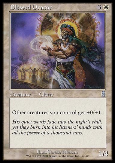 Magic the Gathering: Odyssey (Base Set) card 12 Blessed Orator
