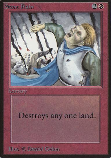 Magic the Gathering: Limited Edition Alpha (Base Set) card 177 Stone Rain