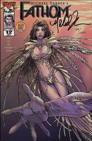 Fathom (1998) issue 12-H DF Gold Foil Cover (Signed M. Turner) 1/1500