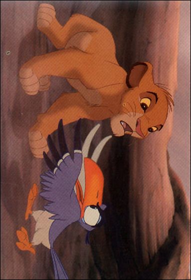 Lion King: Series 1 (Base Set)  card 16 "I Laugh in the Face of Danger."