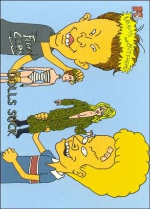 Beavis and Butt-Head (Base Set) card '6926' Dolls Suck