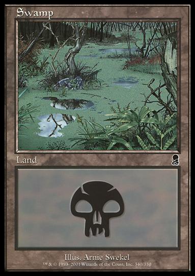 Magic the Gathering: Odyssey (Base Set) card 340 Swamp