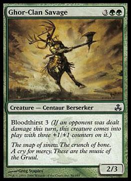 Magic the Gathering: Guildpact (Base Set) card 86 Ghor-Clan Savage