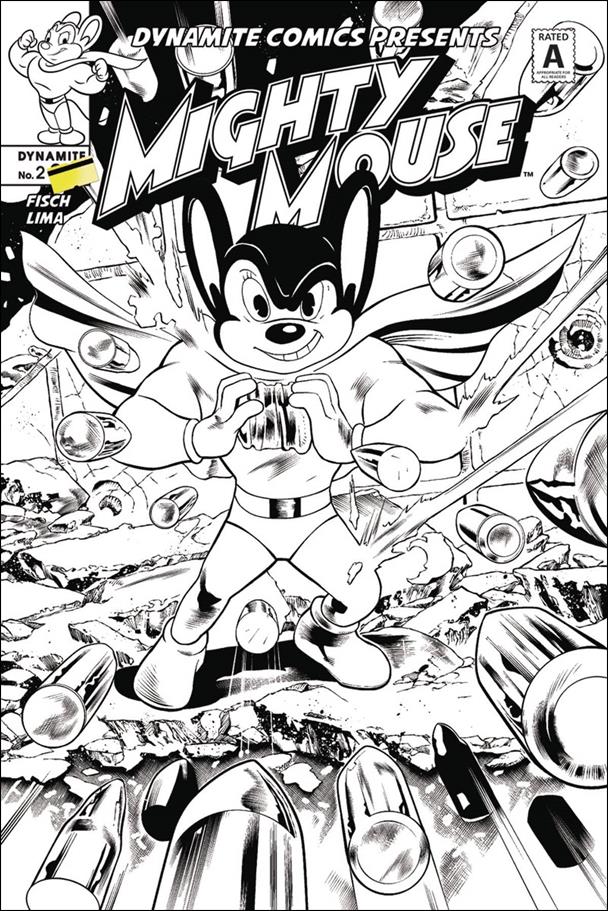 Mighty Mouse (2017) issue 2-D Igor Lima 1:15 Black and White Cover