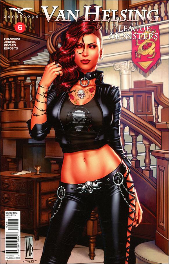 Van Helsing vs the League of Monsters issue 6-C Michael Dipascale Cover