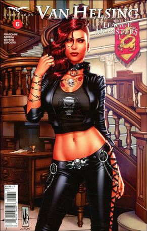 Van Helsing vs the League of Monsters issue 6-C Michael Dipascale Cover