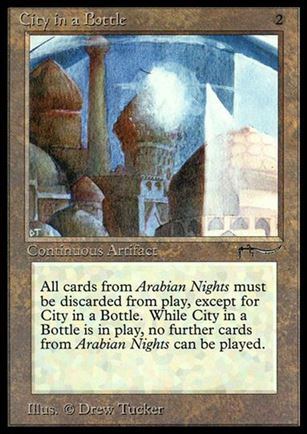 Magic the Gathering: Arabian Nights (Base Set) card 60 City in a Bottle