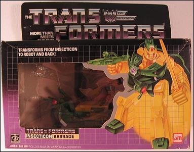 Transformers: More Than Meets the Eye (Generation 1) figure 59 Barrage (Insecticon)