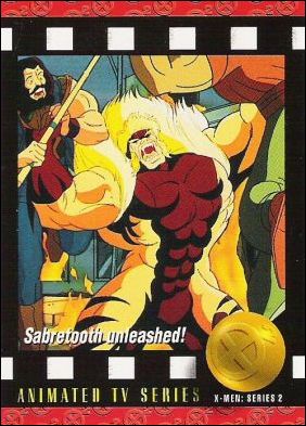 X-Men: Series 2 (Base Set) card 91 Sabretooth Unleashed!
