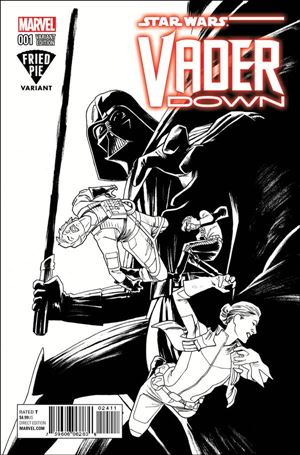 Star Wars: Vader Down issue 1-ME Kris Anka Fried Pie Black and White Cover
