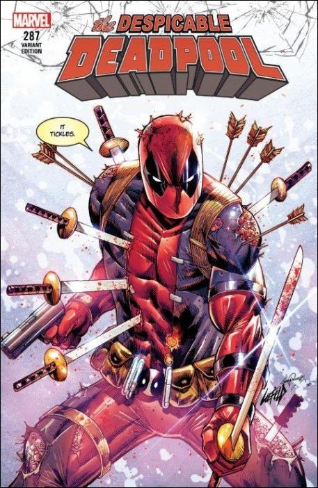 Despicable Deadpool issue 287-H Rob Liefeld "It Tickles" Cover