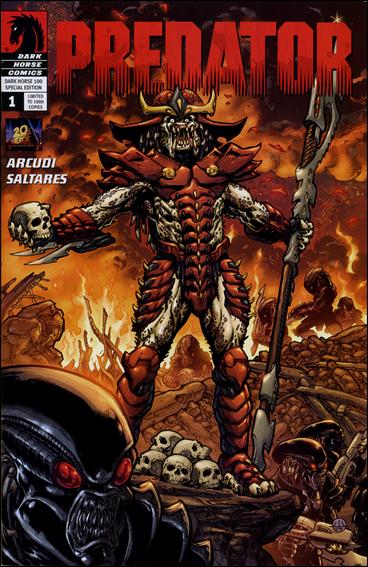 Predator (2009) issue 1-B Chris Warner Dark Horse 100 Cover 1/1000