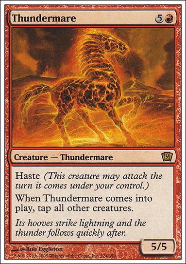 Magic the Gathering: 9th Edition (Base Set) card 224 Thundermare