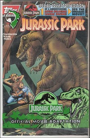 Jurassic Park (1993) issue 4 Polybagged with Trading Card