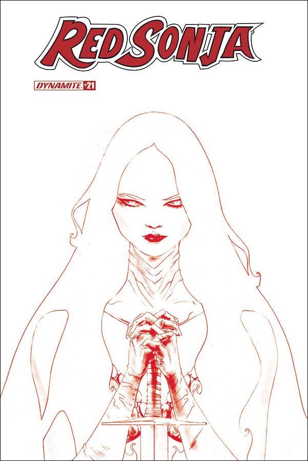 Red Sonja (2019) issue 21-N Jae Lee 1:21 Red Line Art Cover