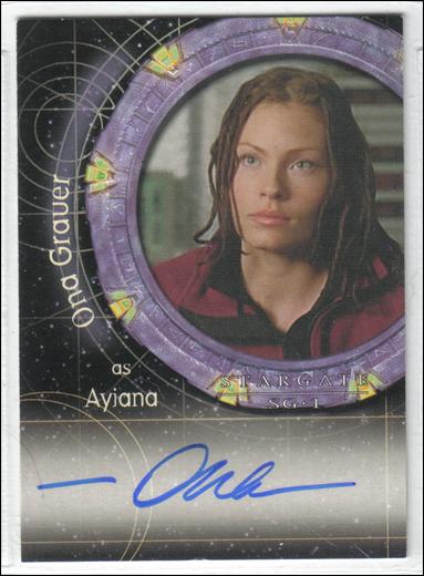 Stargate SG-1: Season 6 (Autograph Subset) card A41 Ona Grauer as Ayiana