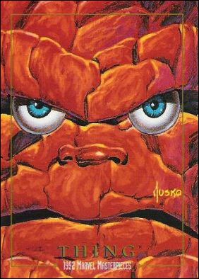 1992 Marvel Masterpieces (Base Set) card 91 Thing