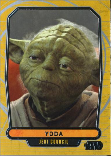 Star Wars Galactic Files (Base Set) card 21 Yoda Jedi Council
