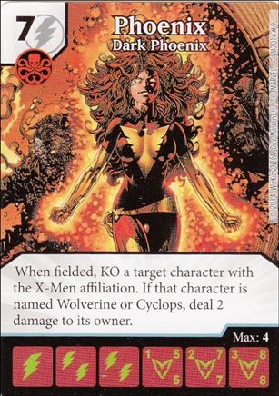 Marvel Dice Masters Avengers vs. X-Men  card M2014 9 Phoenix: Dark Phoenix