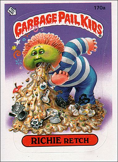 Garbage Pail Kids: Series 05 (Base Set) card 170a Richie Retch