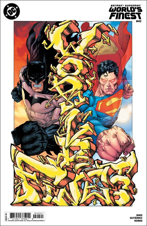 Batman/Superman: World's Finest issue 42-D Mario 'Fox' Foccillo 1:25 Cardstock Cover