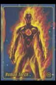 Marvel Heroes Figure Factory: Series 1 (Base Set) card 45 Human Torch