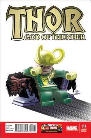 Thor: God of Thunder issue 14-C Leonel Castellani 1:25 LEGO Cover