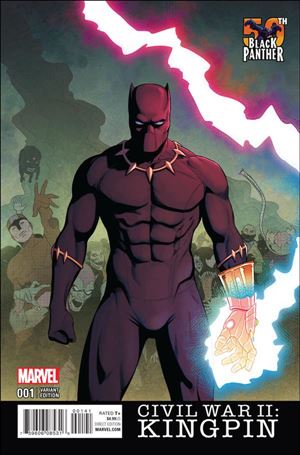Civil War II: Kingpin issue 1-C Jamie McKelvie 1:25 Black Panther 50th Anniv Cover