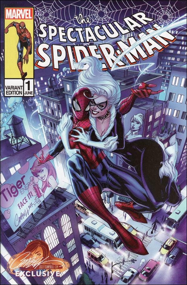 Peter Parker: The Spectacular Spider-Man issue 1-S J. Scott Campbell "Black Cat" Cover 1/1700