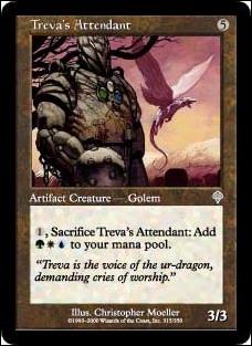 Magic the Gathering: Invasion (Base Set) card 315 Treva's Attendant