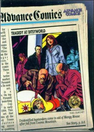 Valiant Files: Secrets of the Harbinger Foundation (Promo) card nn1 Tragedy at Ditsyworld Advance Comics Promo