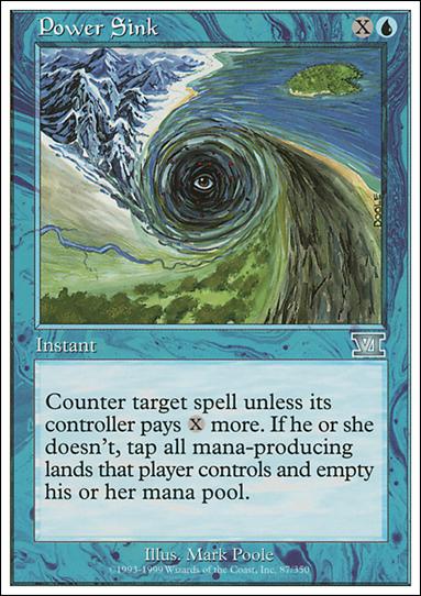 Magic the Gathering: 6th Edition (Base Set) card 87 Power Sink
