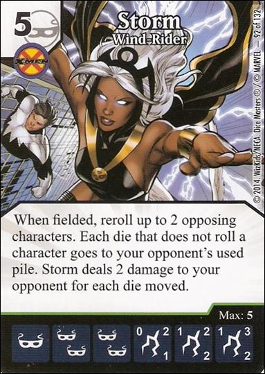 Marvel Dice Masters Avengers vs. X-Men  card 92 Storm: Wind-Rider