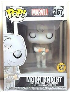 POP! Marvel figure 267 Glow  in the Dark Moon Knight (Comikaze Exclusive)