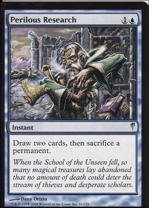 Magic the Gathering: Coldsnap (Base Set) card 41 Perilous Research