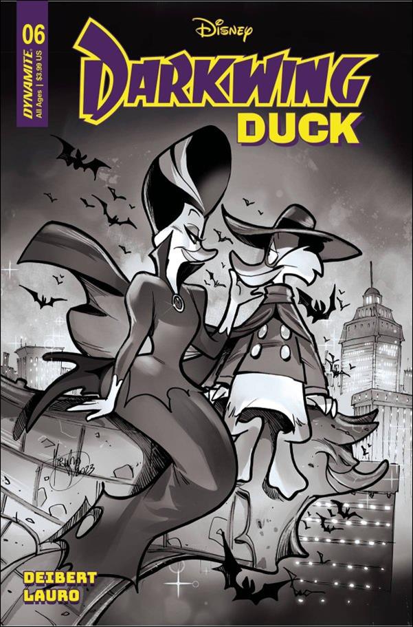 Darkwing Duck (2023) issue 6-I Mirka Andolfo 1:15 B&W Cover