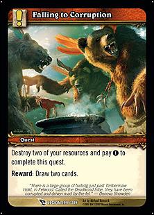 World of Warcraft: March of the Legion (Base Set) card 299 Falling to Corruption