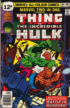 Marvel Two-in-One (1974) issue 46-B UK Price Cover