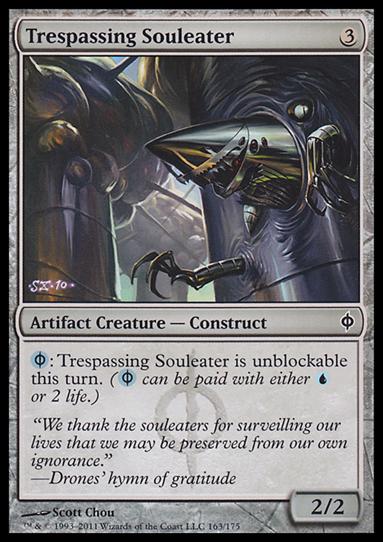 Magic the Gathering: New Phyrexia card 163 Trespassing Souleater