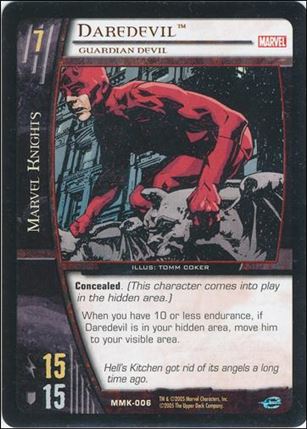 Marvel Knights: VS System (Base Set) card MMK-006 Daredevil